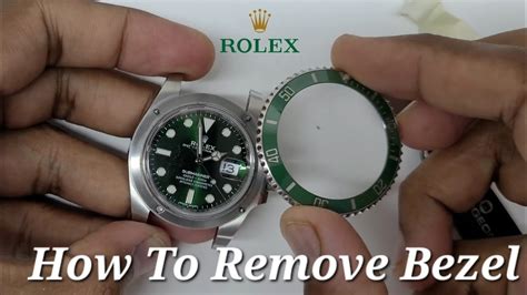 remove glass rolex submariner|How to remove and assemble ROLEX Submariner bezel..